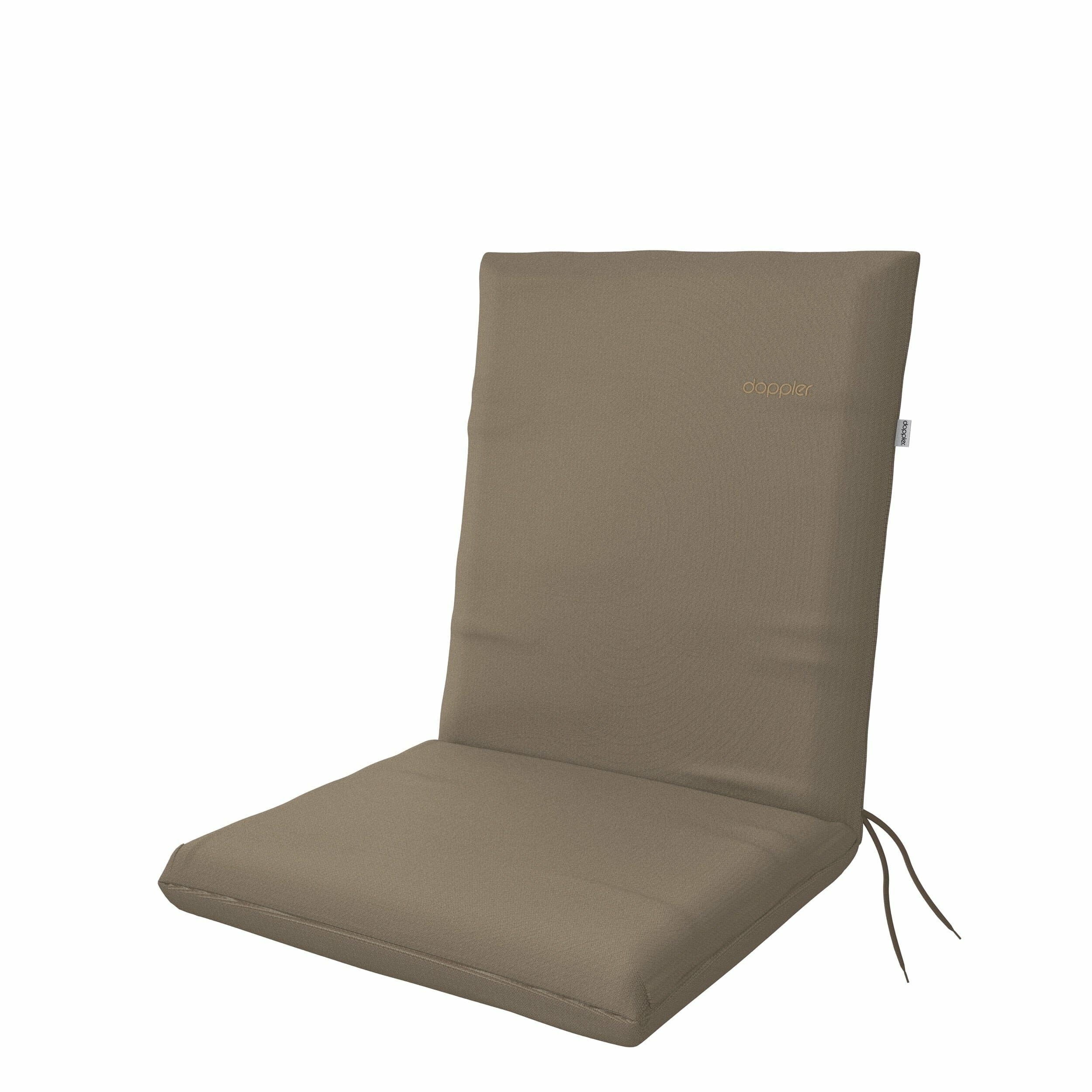 Cuscino per sedia con schienale  basso nature