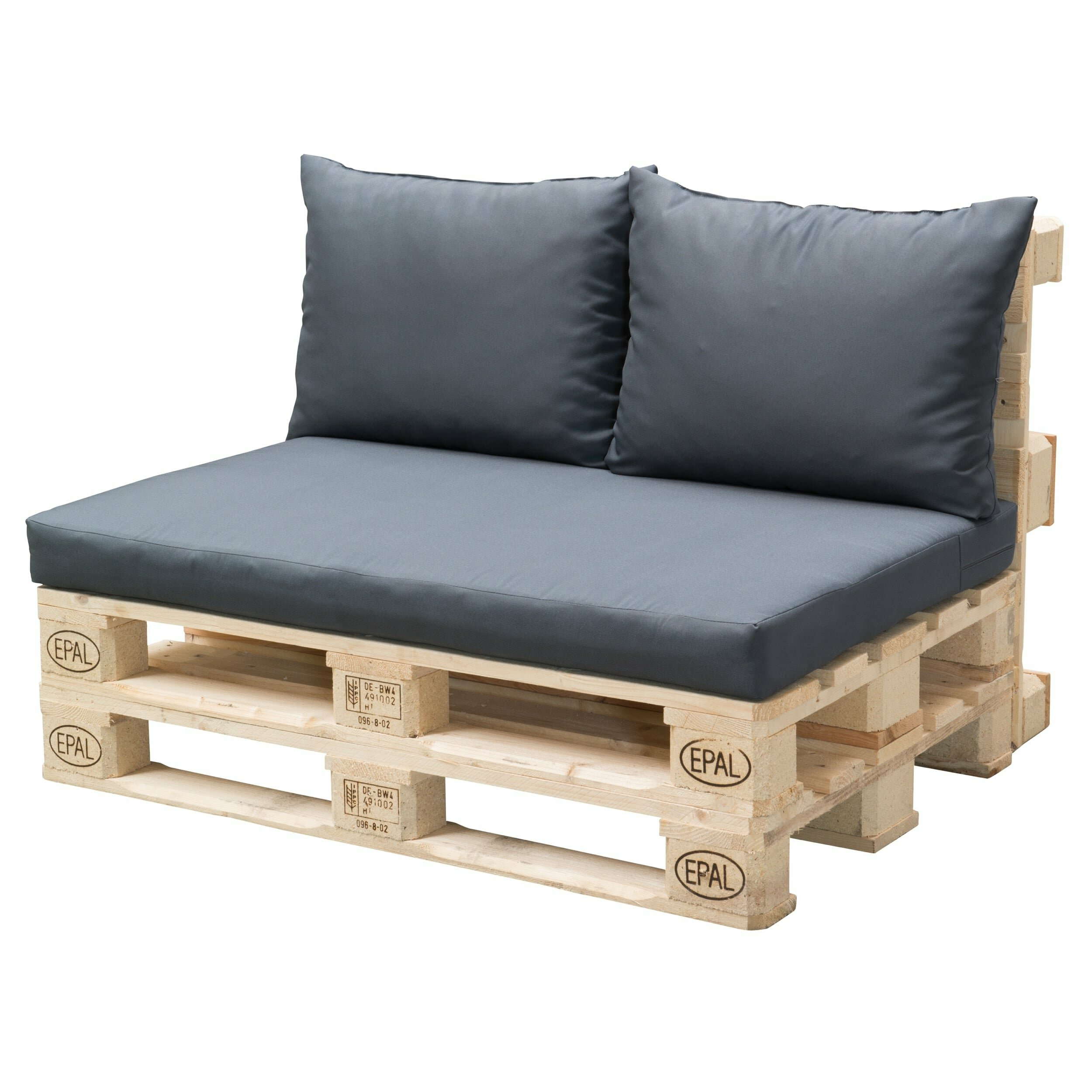 Set di cuscini per pallet 3 pezzi.
