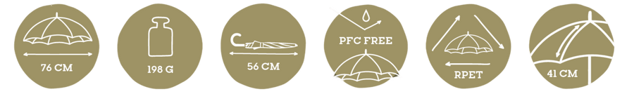 Spezifikationen nature Kkids Regenschirm